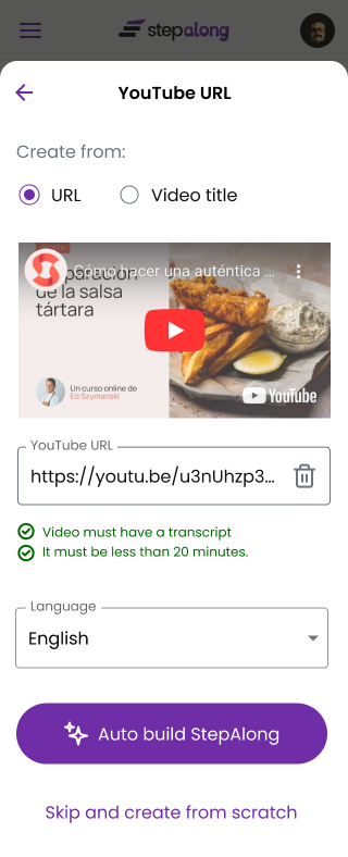 Crear un tutorial de YouTube con IA