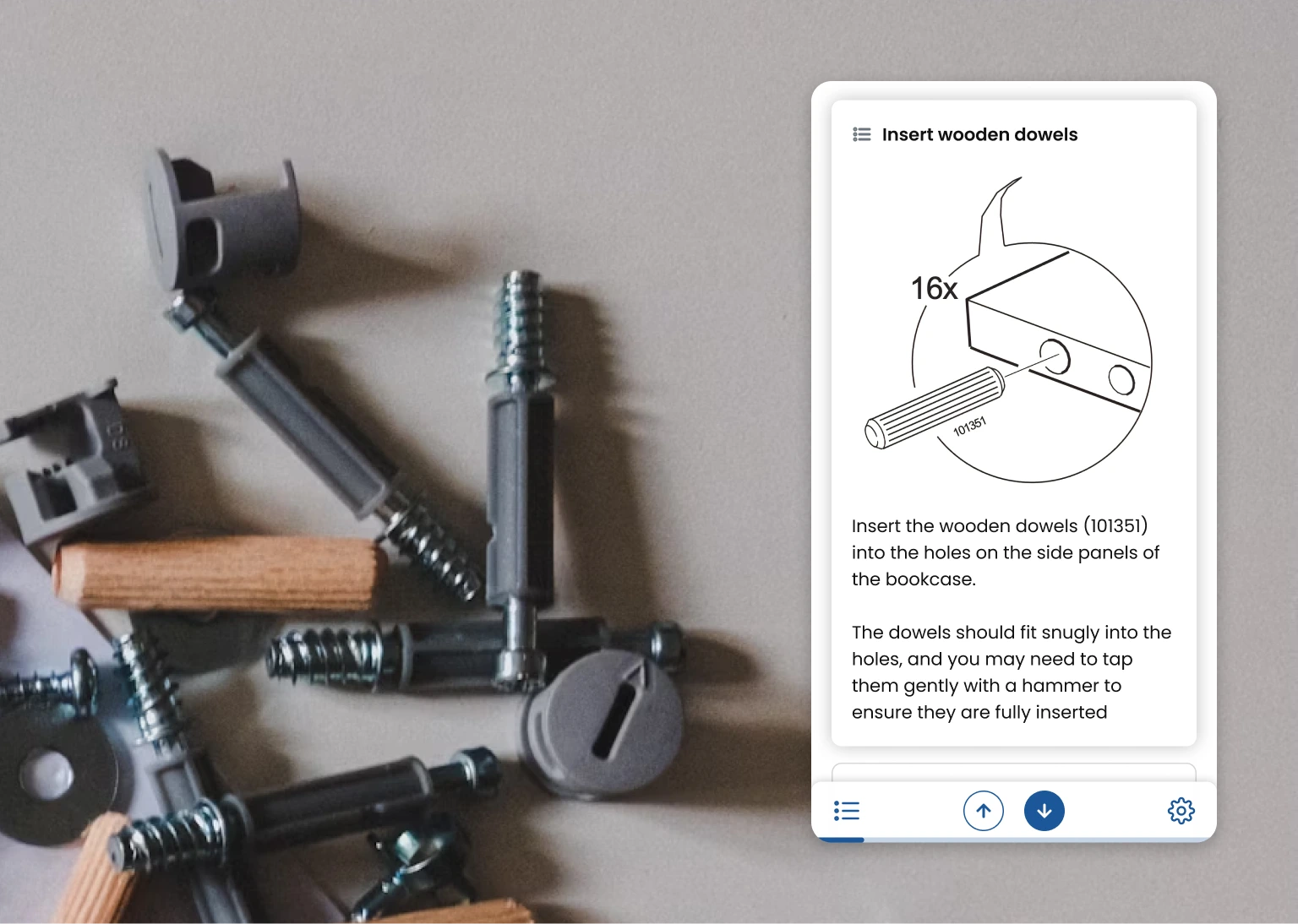 Instrucciones de IKEA actualizadas con StepAlong.