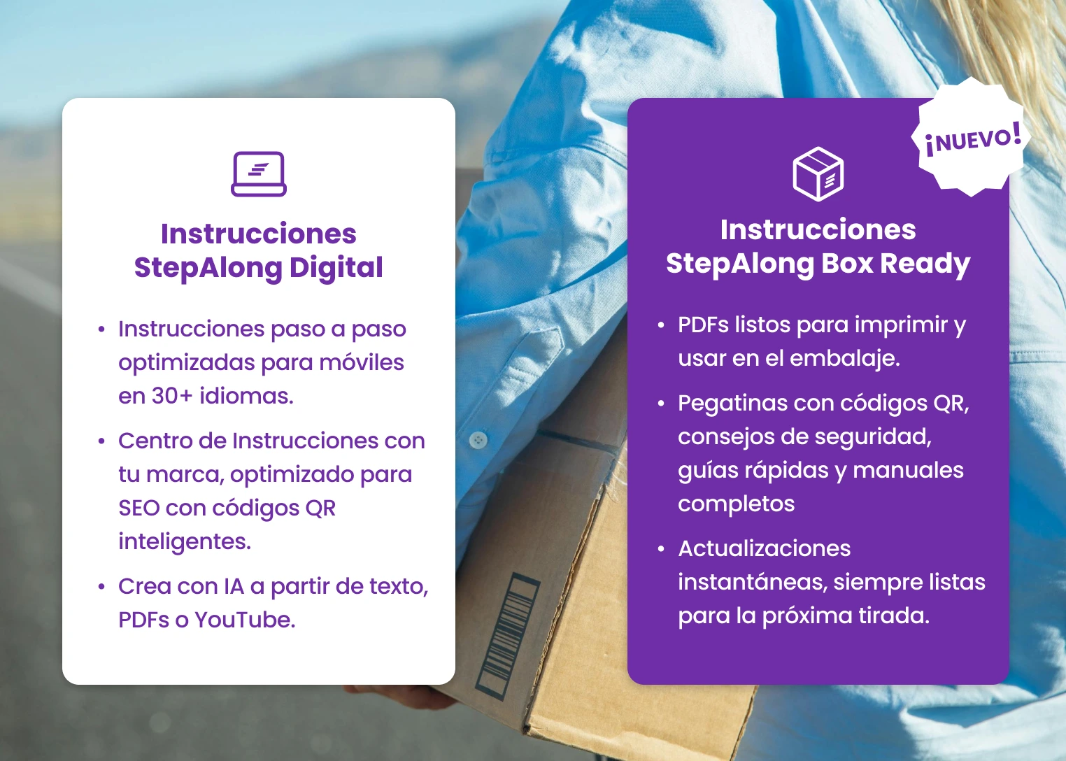 Instrucciones StepAlong Digital & Box Ready.